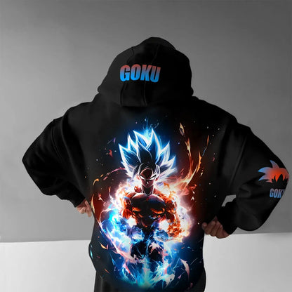 Dragon Ball Goku Vegeta Saiyan Hooded Sweatshirt Men Women Anime Graphic Pullover Hoodie Streetwear Casual Spring Autumn Y2k Top