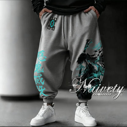 2026 Summer Demon Slayer Tokito Muichiro Anime 3D Print Trousers Quick Dry Sportswear for Adults Kids & Parent-child Outfits