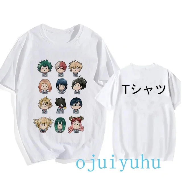 My Hero Academia Black/White T Shirt Collection