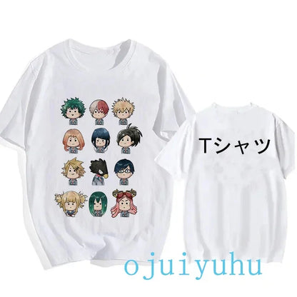 My Hero Academia Black/White T Shirt Collection