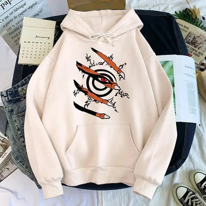 Anime and manga printed hoodies for men and women, hooded pullovers for spring and autumn, comfortable sportswear tops