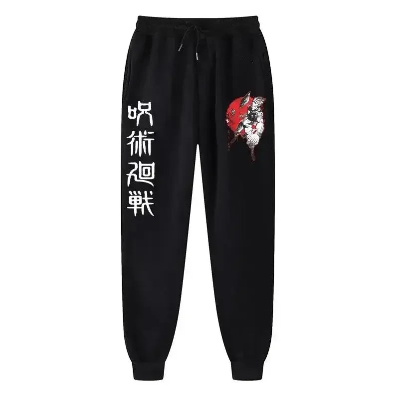 2025 Men's and women's sports pants Japanese anime Jujustu Kaisen printed jogging pants casual pants fitness exercise pants