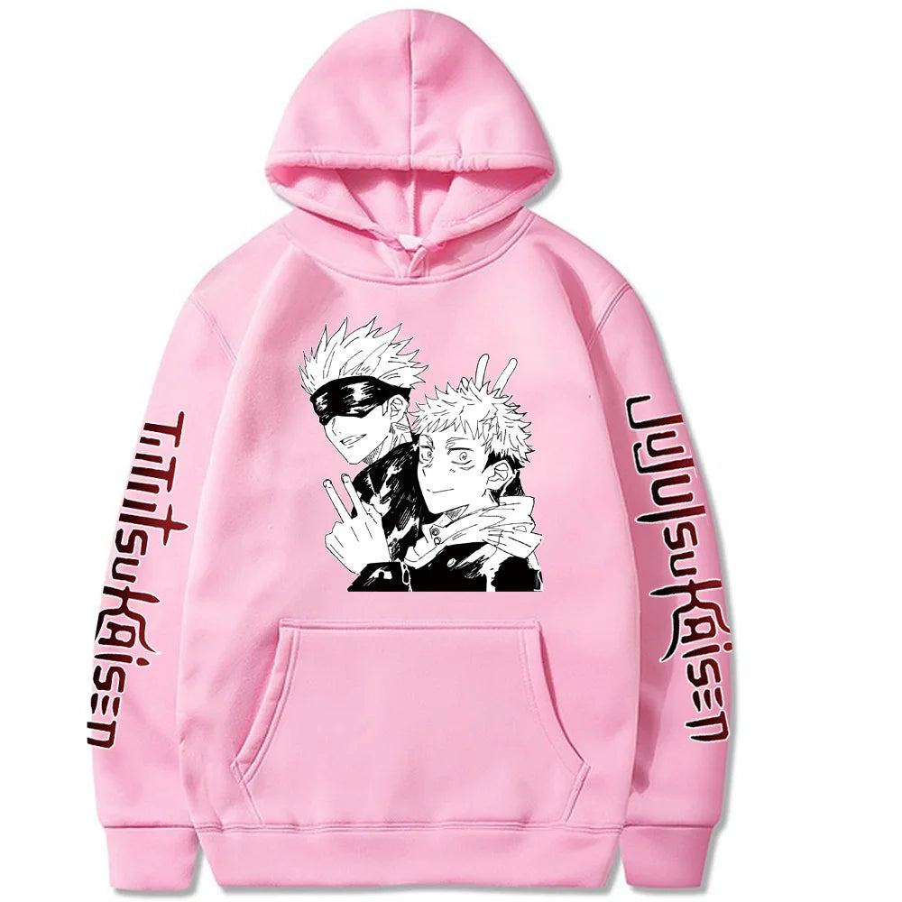Jujutsu Kaisen Satoru Gojo Spell Return Hooded Fleece Shirt Men's Sweater Autumn and Winter New Men's and Women's Hoodies