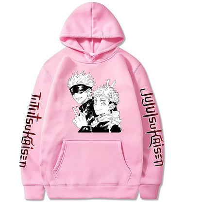 Jujutsu Kaisen Satoru Gojo Spell Return Hooded Fleece Shirt Men's Sweater Autumn and Winter New Men's and Women's Hoodies