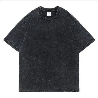 Anime Demon Slayer Retro Double Sided Washed Men's Super Large T-shirt Spring/Summer New Style Suitable for Both Men and Women