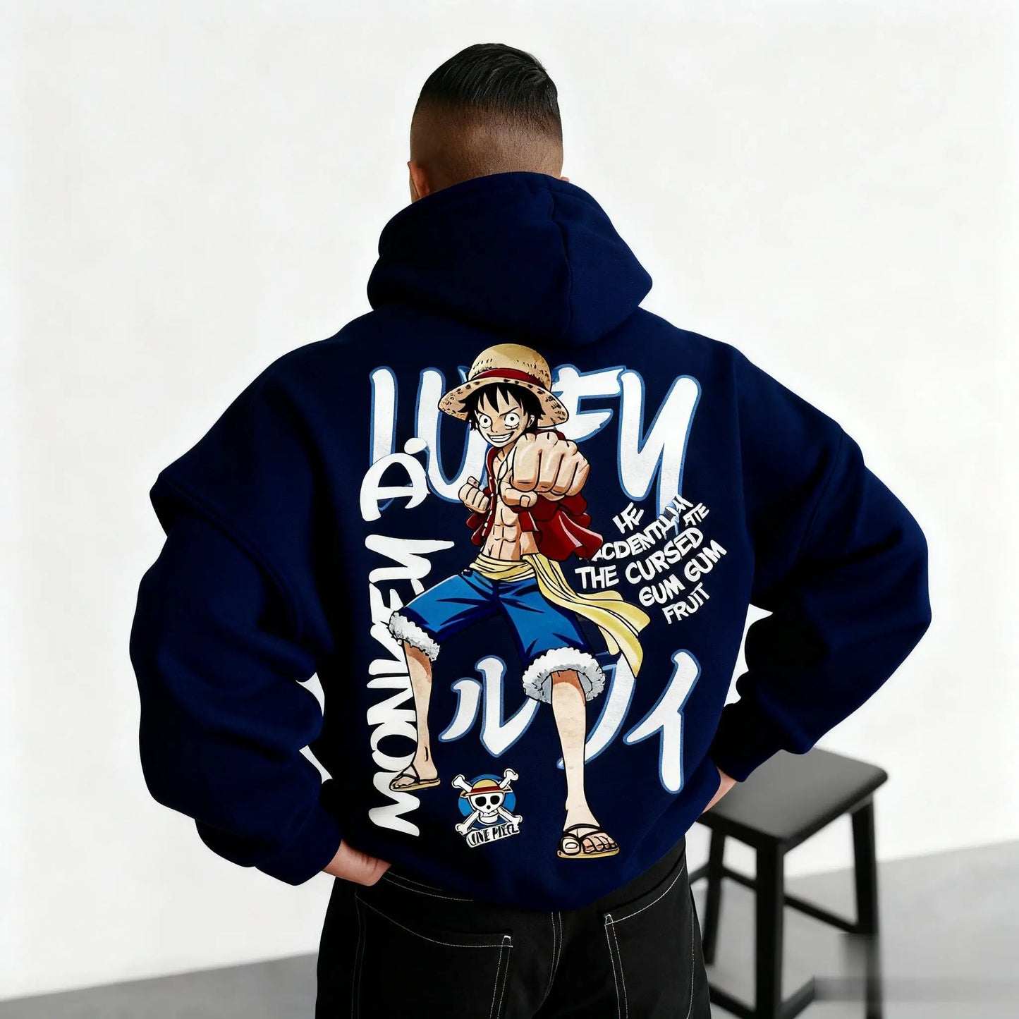 One Piece Anime Print Hoodie Men Women Graphic Pullover Casual Streetwear Sweatshirt Monkey D Luffy Print Jacket Spring Autumn