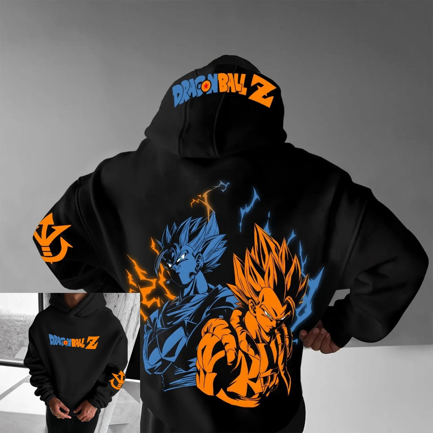 Dragon Ball Goku Vegeta Saiyan Hooded Sweatshirt Men Women Anime Graphic Pullover Hoodie Streetwear Casual Spring Autumn Y2k Top