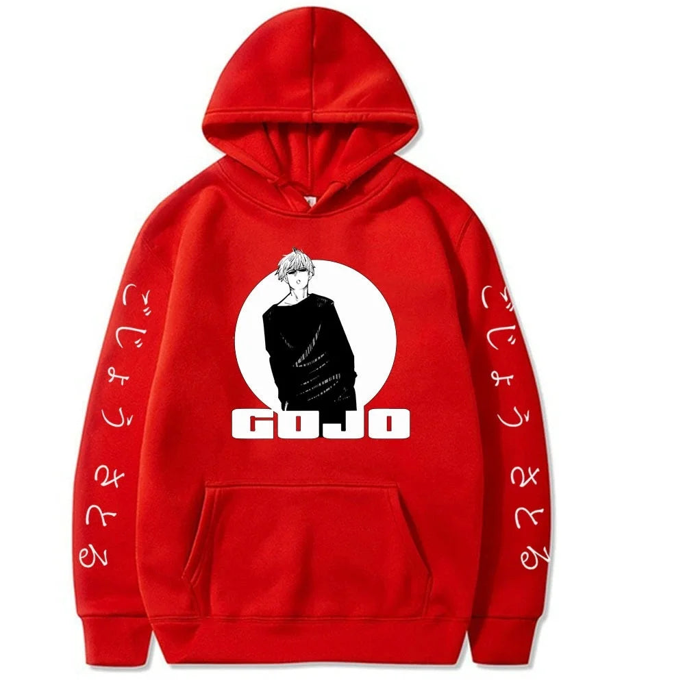 Jujutsu Kaisen Satoru Gojo Spell Battle: Spring and Autumn Men's Fashion Leisure Versatile Hoodie