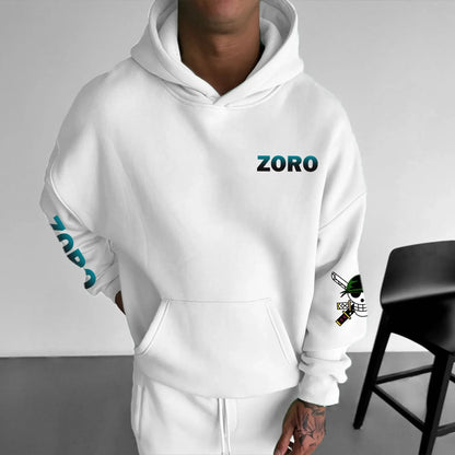 One Piece Zoro Anime Men Women Hooded Sweatshirt Streetwear Casual Pullover Hoodie Graphic Print Long Sleeve Spring Autumn Tops