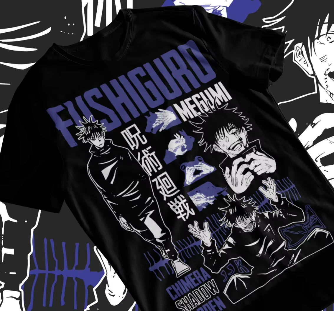 2026 New Megumi Fushiguro JJK T-shirt Jujutsu Kaisen Gojo Satoru shirt Soft T-shirt all sizes available