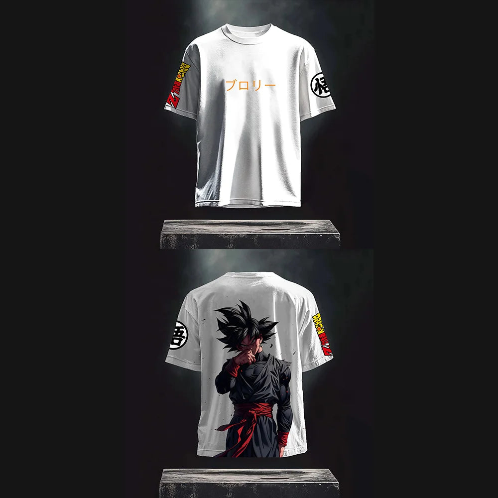 Dragon Ball Z Graphic Print T-Shirt 100% Cotton Soft Breathable Elastic Comfortable for Fans and Daily Wear