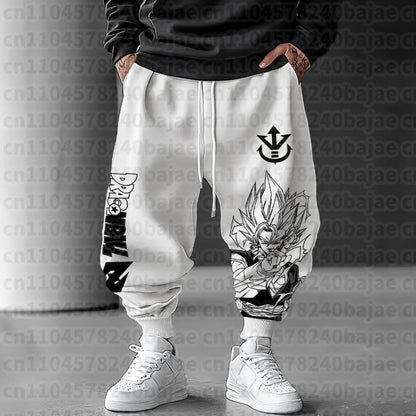 Dragon Ball Autumn/Winter New Sweatpants 2026 Men's Anime Print Loose Casual American Hip-hop Plus Size Ins Pure  Pants