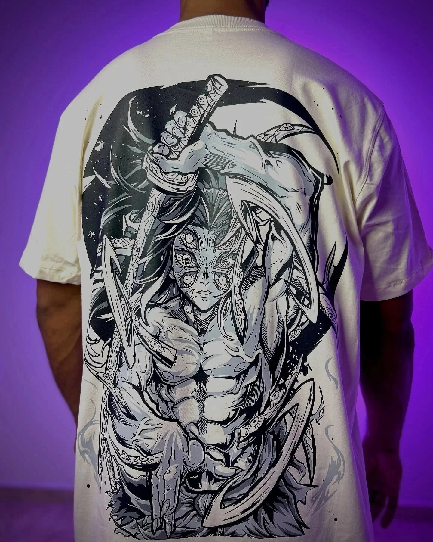 Demon Slayer Graphic T-shirt Hip-hop Street Style Y2K Style Short-sleeved Loose Fit Suitable for Couples Men's Clothing