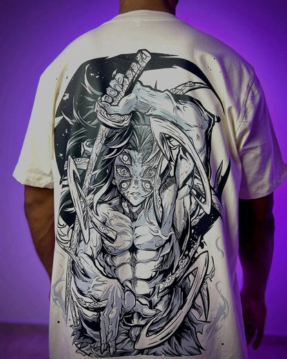 Demon Slayer Graphic T-shirt Hip-hop Street Style Y2K Style Short-sleeved Loose Fit Suitable for Couples Men's Clothing