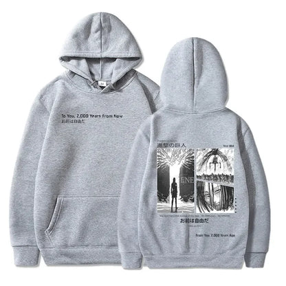 Anime Attack on Titan Hoodies Shingeki No Kyojin Season 4 Final Rumbling Eren Yaeger Oversized Hooded Sweatshirts Streetwear