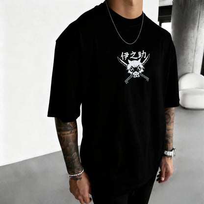 Demon Slayer Anime Print Pure Cotton Short-sleeved 2025 Men's and Women's Loose Sporty Summer Fashion Round-neck T-shirt