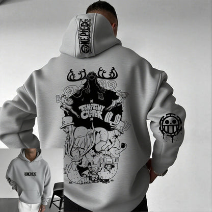 One Piece Chopper Anime Hoodie Men Women Pullover Sweatshirt Graphic Print Streetwear Casual New Spring Autumn Long Sleeve Top