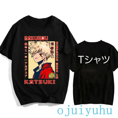 My Hero Academia Black/White T Shirt Collection