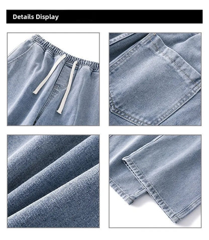 Atta on Titan Jeans Casual Loose Fit mid Waist Denim Pants for Men And Women Teenage And Youth Sle Hipster Boy