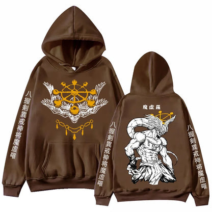 Anime Jujutsu-Kaisen Mahoraga Hoodie Man Woman Harajuku Long Sleeve Pullover Tops