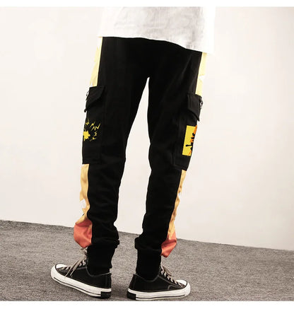 Anime COSPLAY Overalls Kamado Tanjirou Agatsuma Zenitsu Tomioka Giyuu Sweatpants Casual Cargo Pants Fashion Unisex