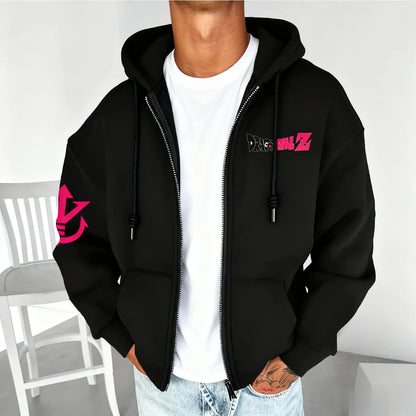 Oversized Dragon Ball Anime Zip Up Jacket Men Women Hoodie Sweatshirt Streetwear Casual Spring Autumn Fashion Y2k Clothes Unisex