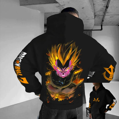 Oversized Hoodie Men Women Dragon Ball Goku Anime Graphic Pullover Streetwear Loose Casual Autumn Winter Hooded Sweatshirt Y2k
