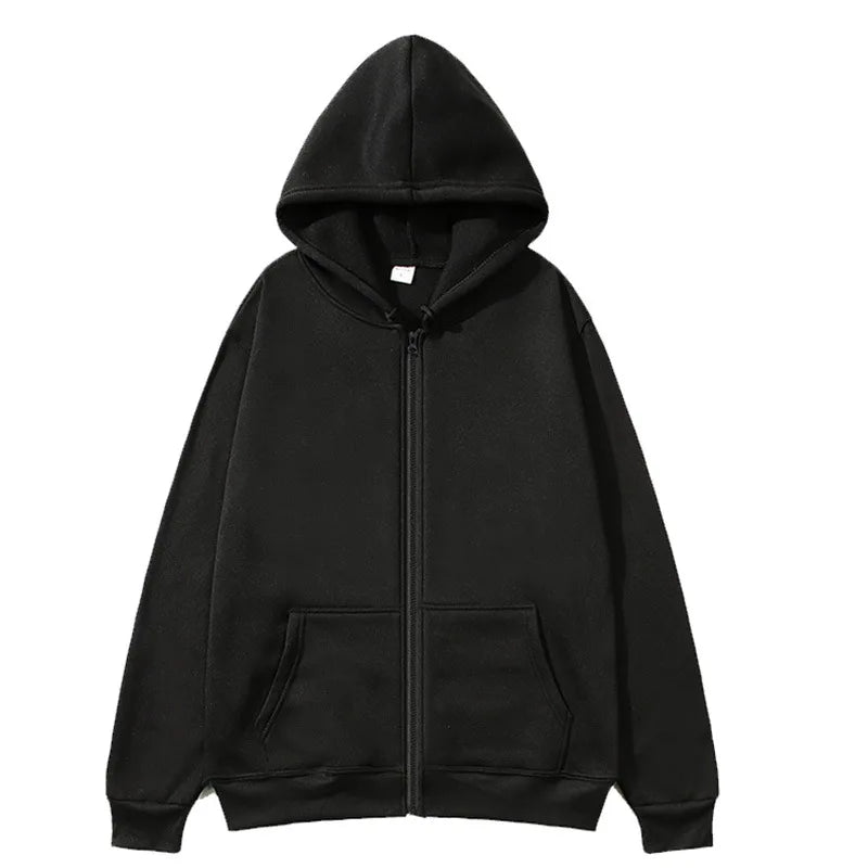 Attack on Titan Trendy Pattern Printed Zipper Hoodie Fashionable Casual Men's and Women's Fleece Versatile Punk Style Hoodie