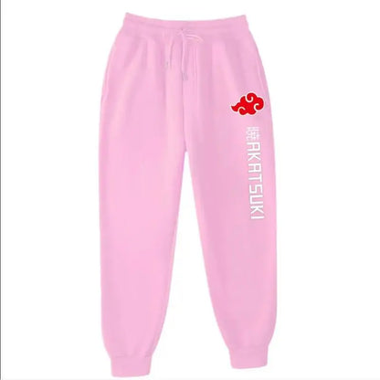 2025 Fashion Print Men's Women's Jogging Hip Hop Pants Street Clothing Hot Selling Anime Pants Akatsuki Fleece Trousers S-3XL