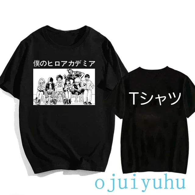 My Hero Academia Black/White T Shirt Collection