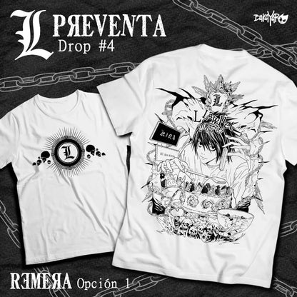 Kira Ryuk T-Shirt Death Note L Manga Strip Horror Anime Black Tee Shirt Graphic T Shirts Oversized T Shirt Women's Clothing