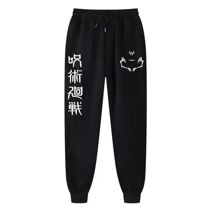2025 Men's and women's sports pants Japanese anime Jujustu Kaisen printed jogging pants casual pants fitness exercise pants