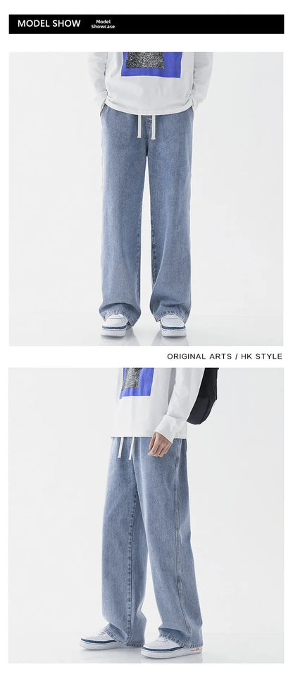 Original Atta on Titan Hand-Painted Jeans Free Wing Print Youthful Leisure Sle mid Waist Loose Fit Denim for Teens And St...