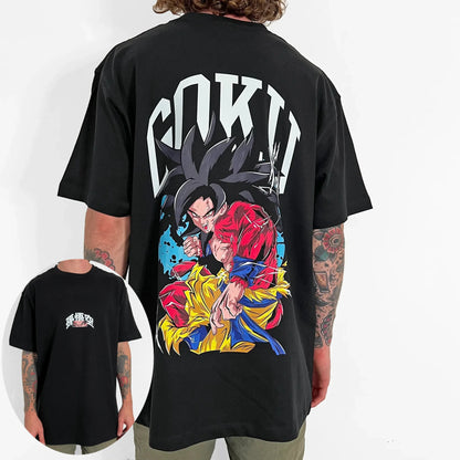 Dragon Ball 2025 Authentic Licensed T-Shirt - Son Goku Graphic Oversized Retro Tee, Comfortable Unisex Cotton for Fans