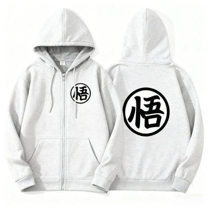 Spring Autumn New Dragon Ball Anime Zip Up Hoodie Men Women Sweatshirt Streetwear Oversized Casual Long Sleeve Jacket Cosplay