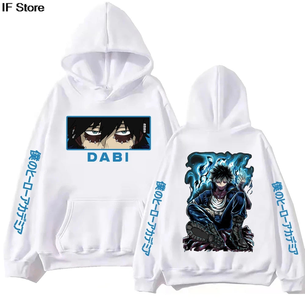 Anime My Hero Academia Dabi Hoodie Harajuku  Pullover Tops Man Woman  new in hoodies & sweatshirts Casual Pullover Sudaderas