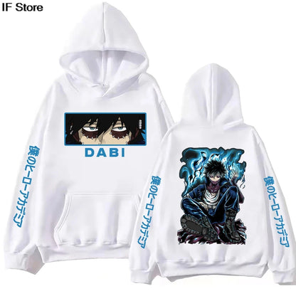 Anime My Hero Academia Dabi Hoodie Harajuku  Pullover Tops Man Woman  new in hoodies & sweatshirts Casual Pullover Sudaderas