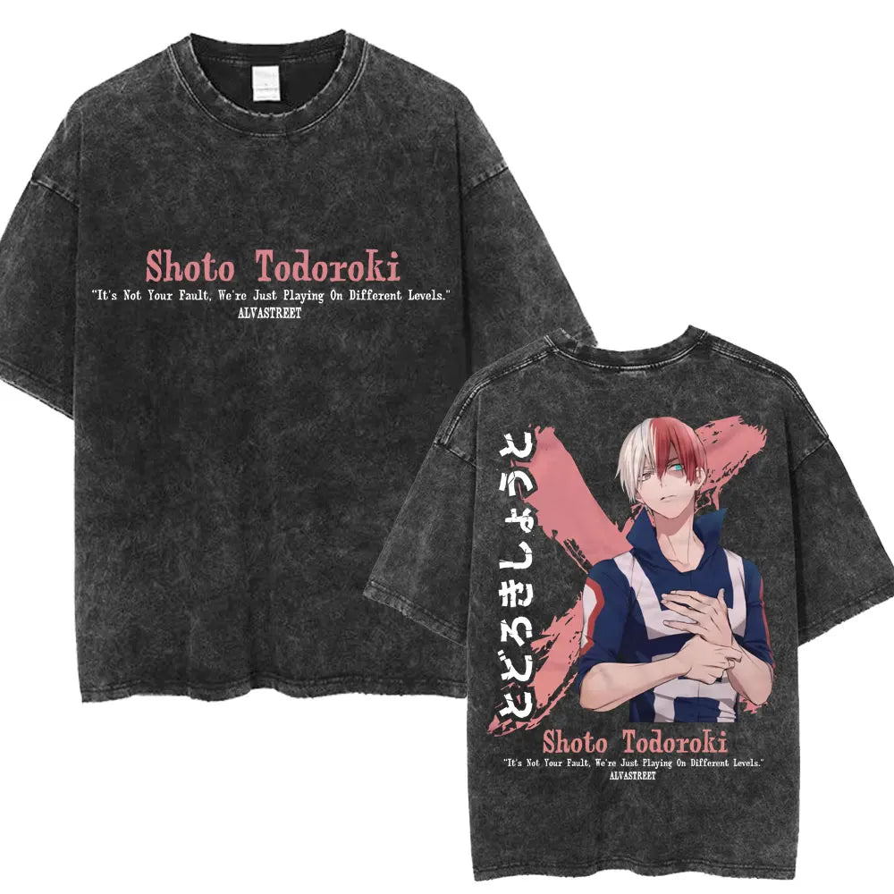 My Hero Academia Graphic Washed T-Shirt Collection