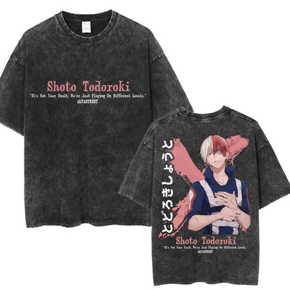 My Hero Academia Graphic Washed T-Shirt Collection