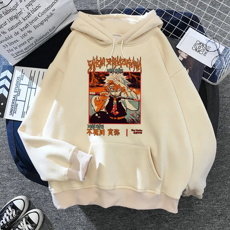 New Kimetsu No Yaiba Sweatshirt Manga Demon Slayer Hoodies Harajuku Anime Japanese Kawaii Hoodie Cartoon Tanjiro Kamado Nezuko
