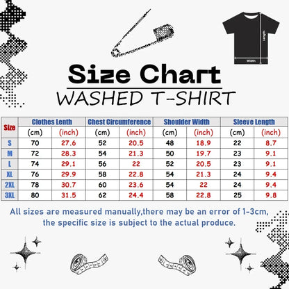 Hot Sale Attack on Titan Peripherals Graphic Print T-Shirt Men Women Retro Washed Cotton Harajuku Style Oversized Summer New Top