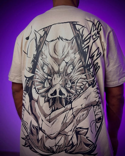 Demon Slayer Graphic T-shirt Hip-hop Street Style Y2K Style Short-sleeved Loose Fit Suitable for Couples Men's Clothing