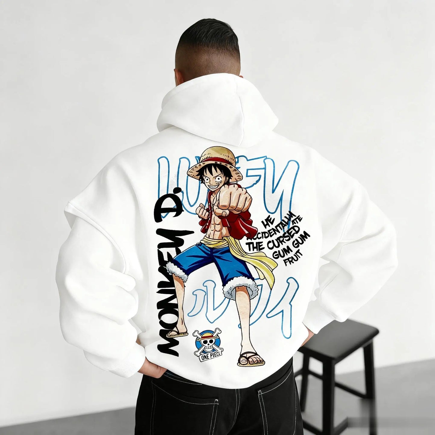 One Piece Anime Print Hoodie Men Women Graphic Pullover Casual Streetwear Sweatshirt Monkey D Luffy Print Jacket Spring Autumn