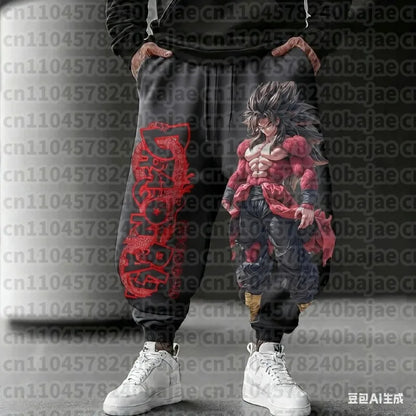 Dragon Ball Men's Pants Sportswear Majin Buu Spring Autumn and Winter Japan Anime Jogger Pants Harajuku Fashion Trousers