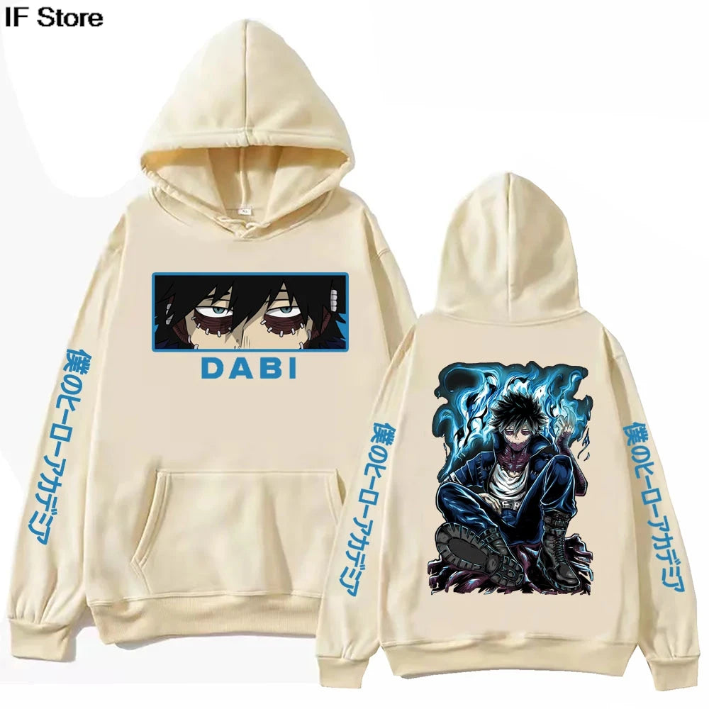 Anime My Hero Academia Dabi Hoodie Harajuku  Pullover Tops Man Woman  new in hoodies & sweatshirts Casual Pullover Sudaderas