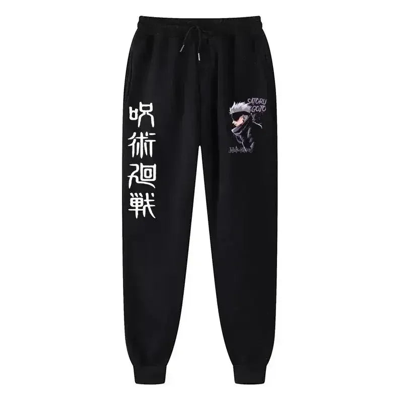 2025 Men's and women's sports pants Japanese anime Jujustu Kaisen printed jogging pants casual pants fitness exercise pants