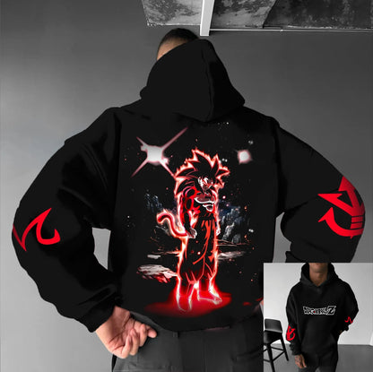 Oversized Hoodie Men Women Dragon Ball Goku Anime Graphic Pullover Streetwear Loose Casual Autumn Winter Hooded Sweatshirt Y2k