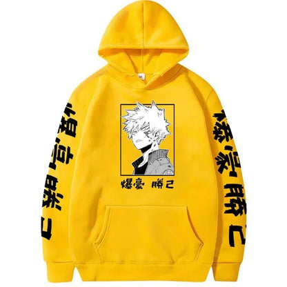 Anime Figure My Hero Academia Katsuki Bakugo Hoodies Men's Women Japanese Style Anime Sweatshirt Funny Harajuku Casual Pullovers
