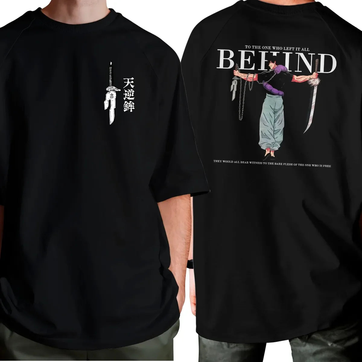 Anime Jujutsu Kaisen Fushiguro Toji To The One Who Lfft It All Behind T-shirt Harajuku Y2k Tops Cotton Men Women Tee Clothing