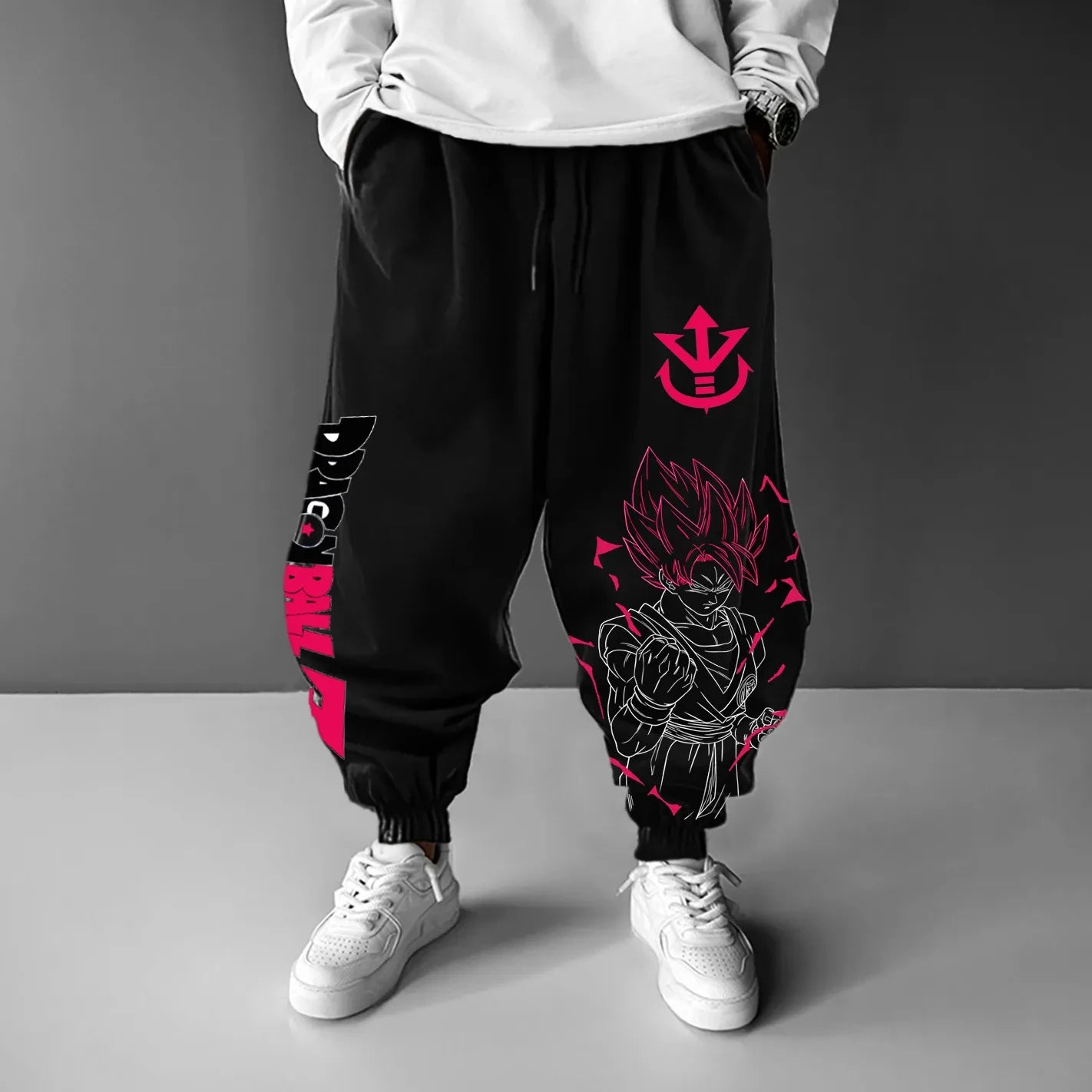 2025 Japanese Dragon Ball Anime Peripheral Pure Cotton Loose Sports Trousers Men's and Women's Hip Hop Leggings
